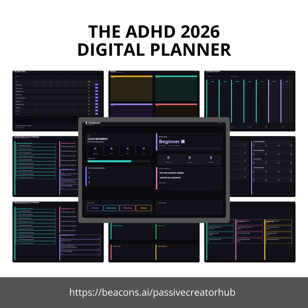 ADHD Digital 2026 Planner