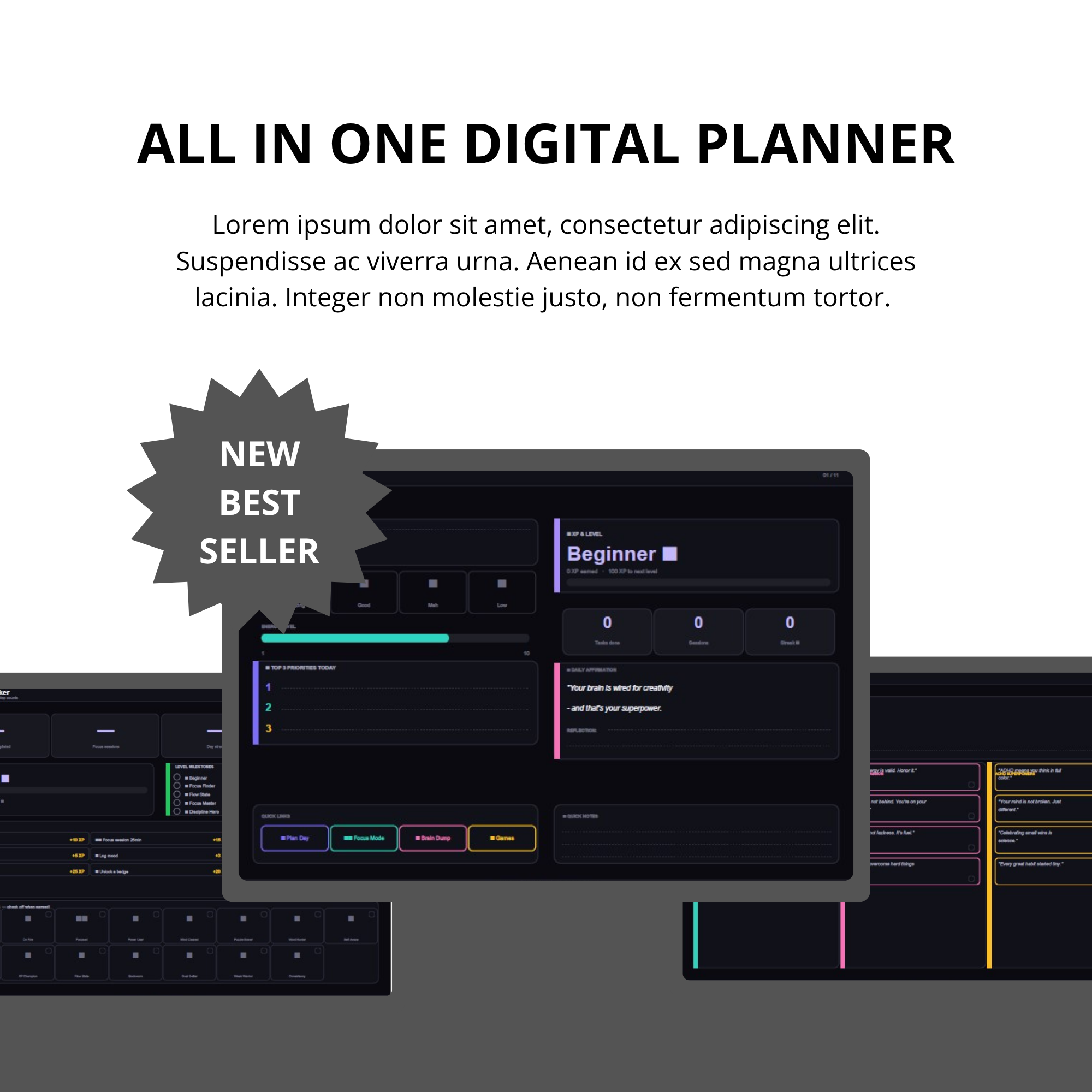 ADHD Digital 2026 Planner
