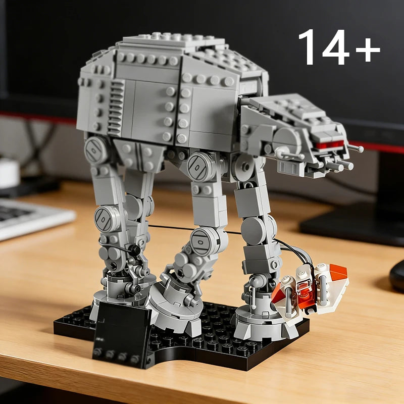 525pcs 75440 AT-AT Snowspeeder Star Battle Model Building Blocks Set Diy Education Assembly Toys For Kids Christmas Gift